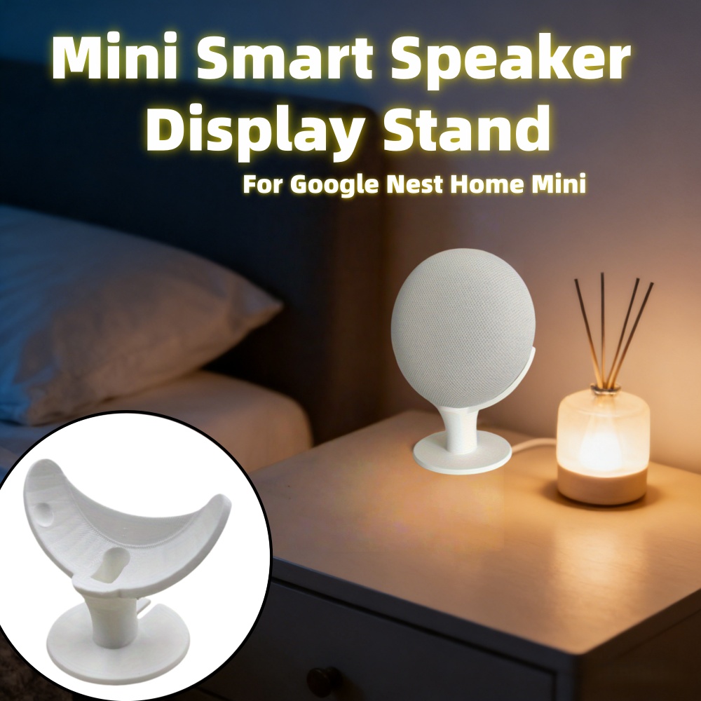 Google Speaker Nest Mini - ミニスマートスピーカーディスプレイスタンドホームデスクトップベース収納装飾棚 Google Nest ホームミニスタンド保護カバー