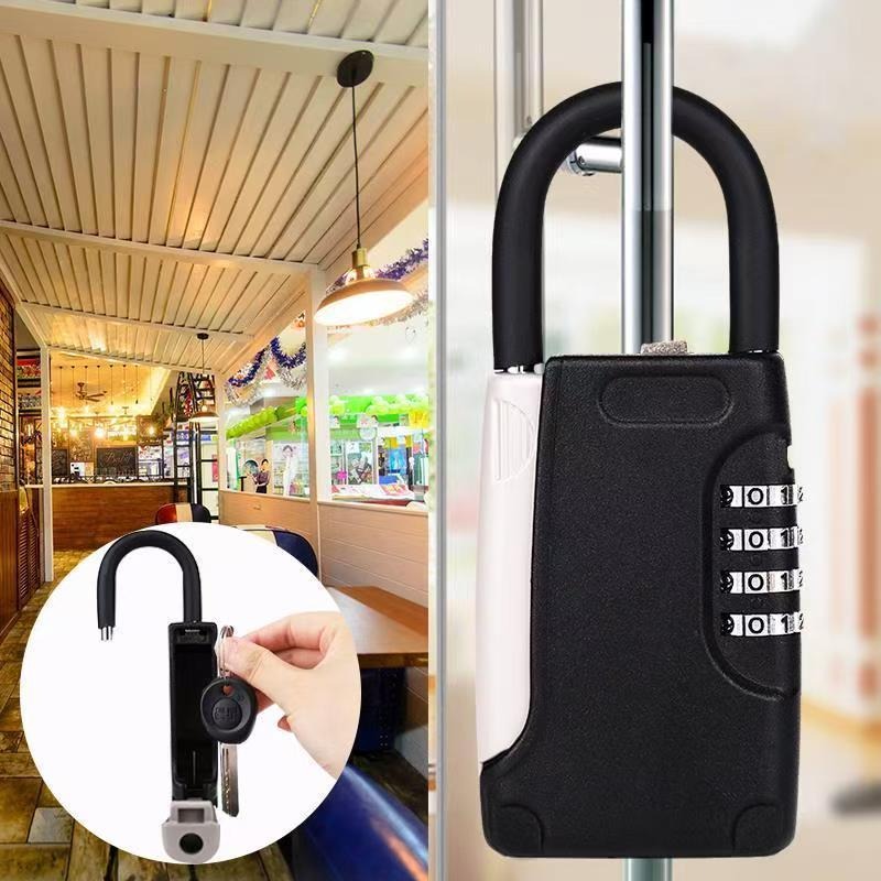 Lockbox Key Secure - 設置不要のミニパスワードキーロックボックス、建設装飾用のポータブル盗難防止セキュリティ保管庫