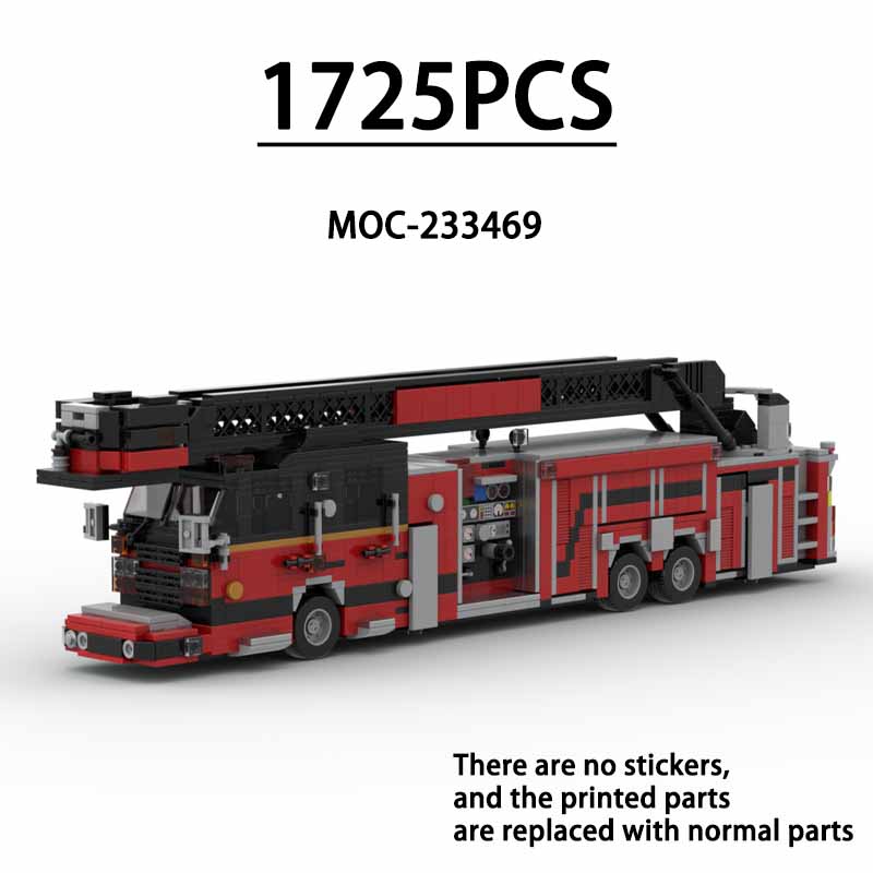 MOC-233469 100フィートタワーラダー消防車ヘビー - Fire Escape Ladder のレビューと価格