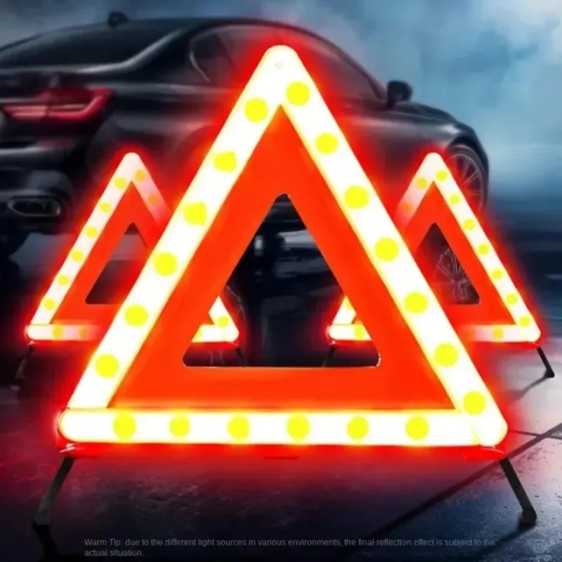車の三角形赤色反射三脚折りたたみフレーム交通安全危険停止標識 - Emergency Exit Sign のレビューと価格