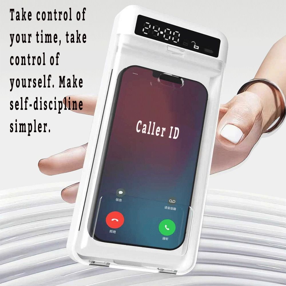 タイマー付き携帯電話ロックボックス 透明蓋 LCDディスプレ - Medicine Cabinet Lock のレビューと価格