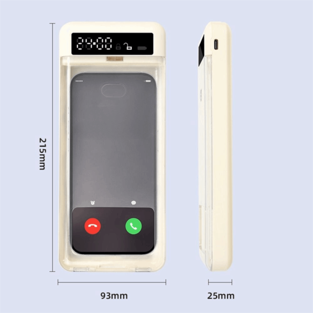 タイマー付き携帯電話ロックボックス 透明蓋 LCDディスプレ - Medicine Cabinet Lock のレビューと価格