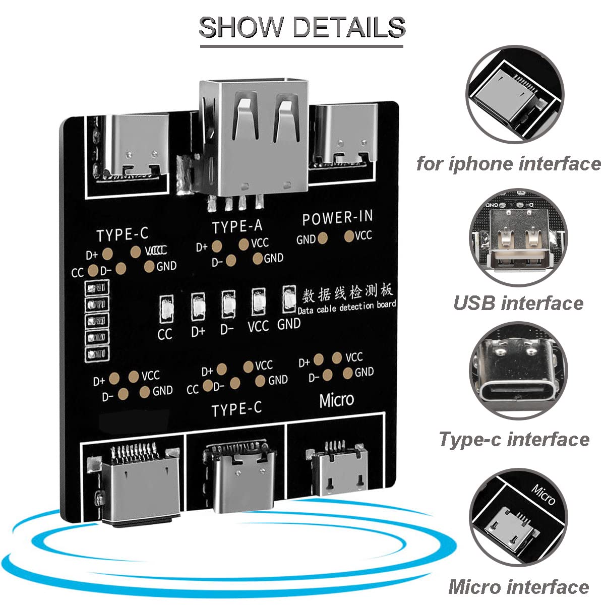 DT3データケーブル検出ボード タイプC USB C マイク - Co Detector Plug のレビューと価格