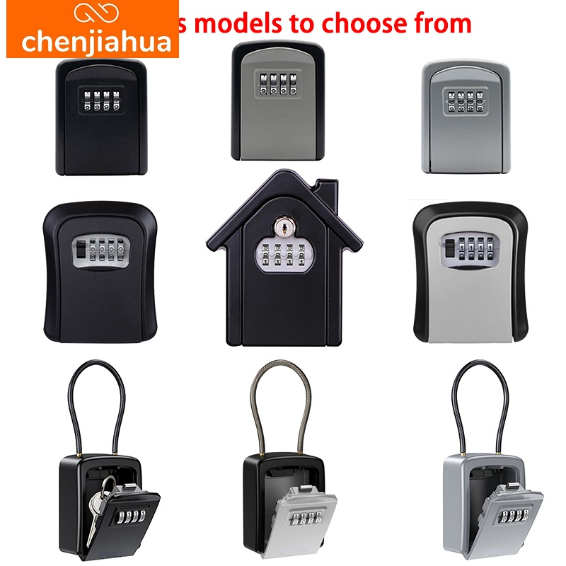 壁掛けキー収納秘密ボックスオーガナイザー 4 桁組み合わせパ - Lockbox Key Secure のレビューと価格