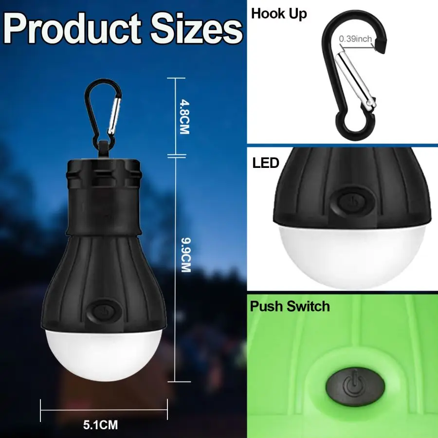LED キャンプライトテントランプポータブル緊急ライトランタ - Power Outage Light のレビューと価格