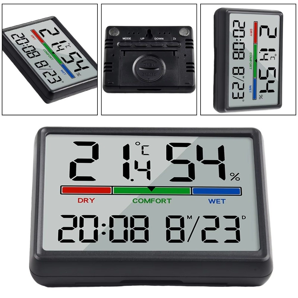 磁気吊り下げ時計大型液晶画面超薄型デジタル目覚まし時計デジタ - Pool Alarm Float のレビューと価格