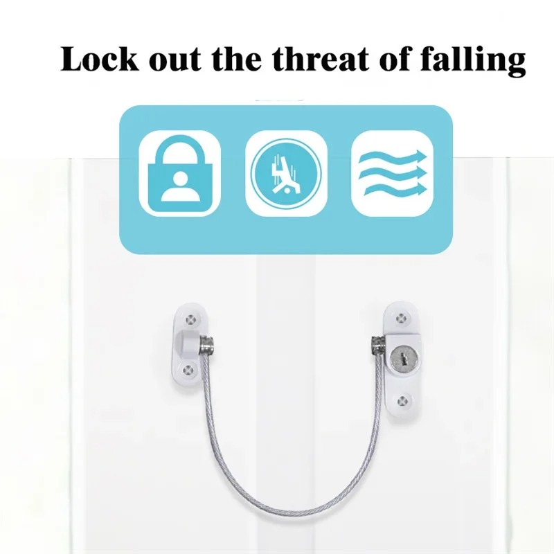 ステンレス鋼窓ロック子供用安全ロック高層落下防止プッシュプル - Window Lock Bar のレビューと価格