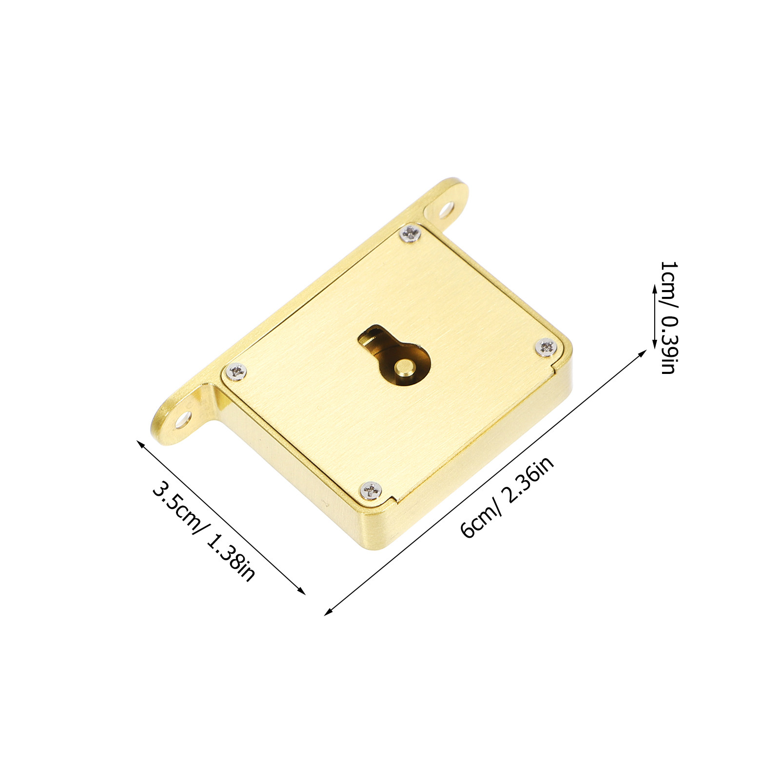 1セットの頑丈な真鍮製キャビネットロック、ヴィンテージスタイ - Lockbox Key Secure のレビューと価格