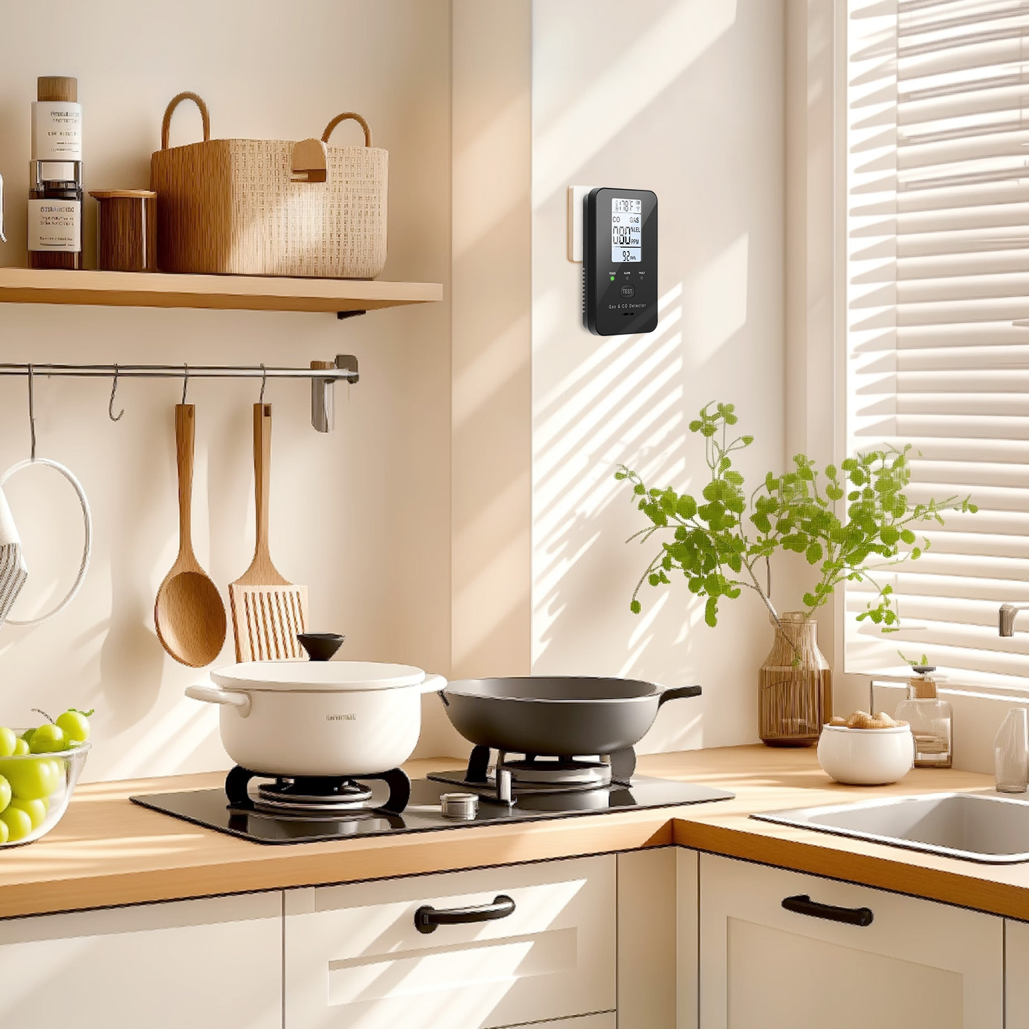 天然ガスと一酸化炭素検知器、プラグイン式一酸化炭素警報器、プ - Co Detector Plug のレビューと価格