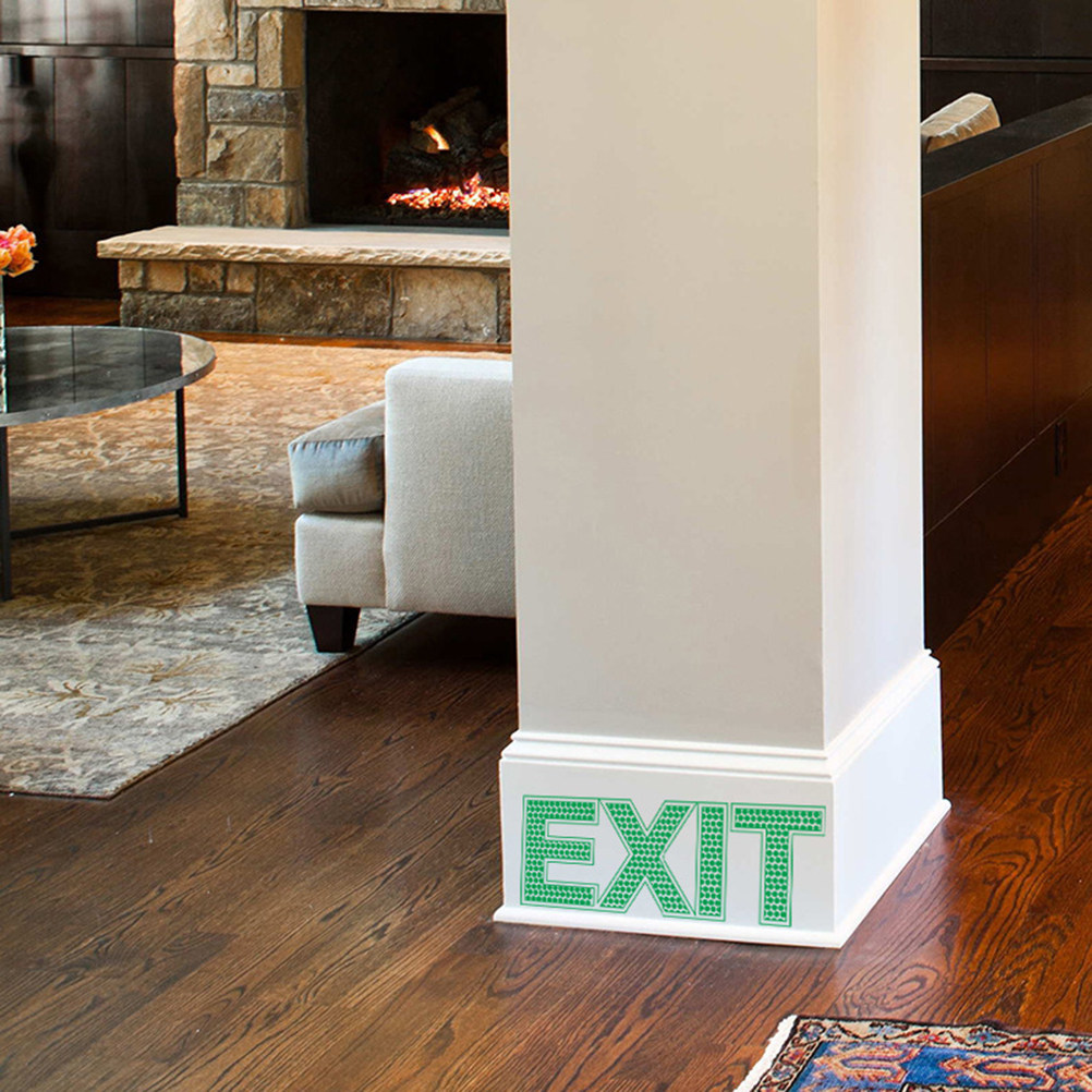 非常口ウォールステッカー 発光安全標識 夜光 6.5 X 1 - Emergency Exit Sign のレビューと価格