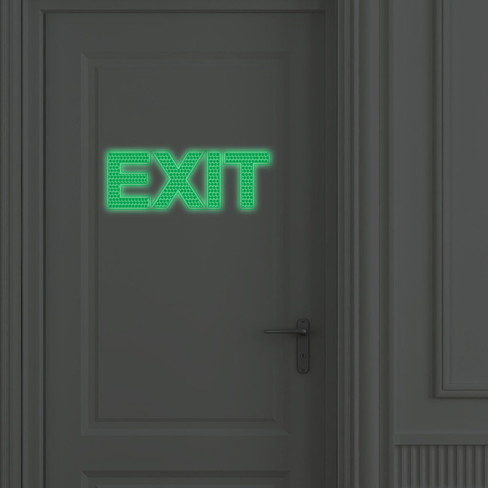 非常口ウォールステッカー 発光安全標識 夜光 6.5 X 1 - Emergency Exit Sign のレビューと価格