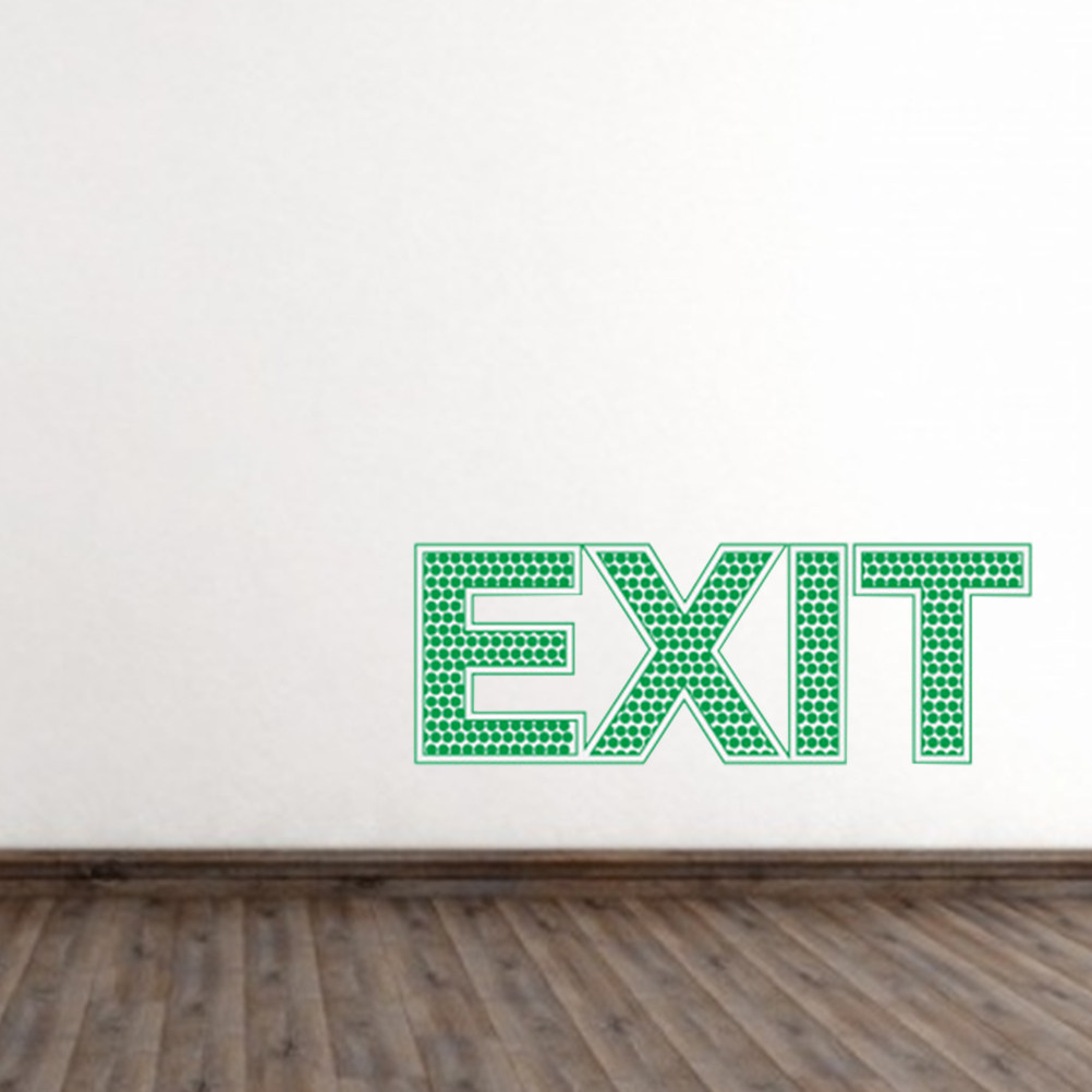 出口壁面安全ステッカー 夜光発光 緊急サイン ドアゲート 6 - Emergency Exit Sign のレビューと価格