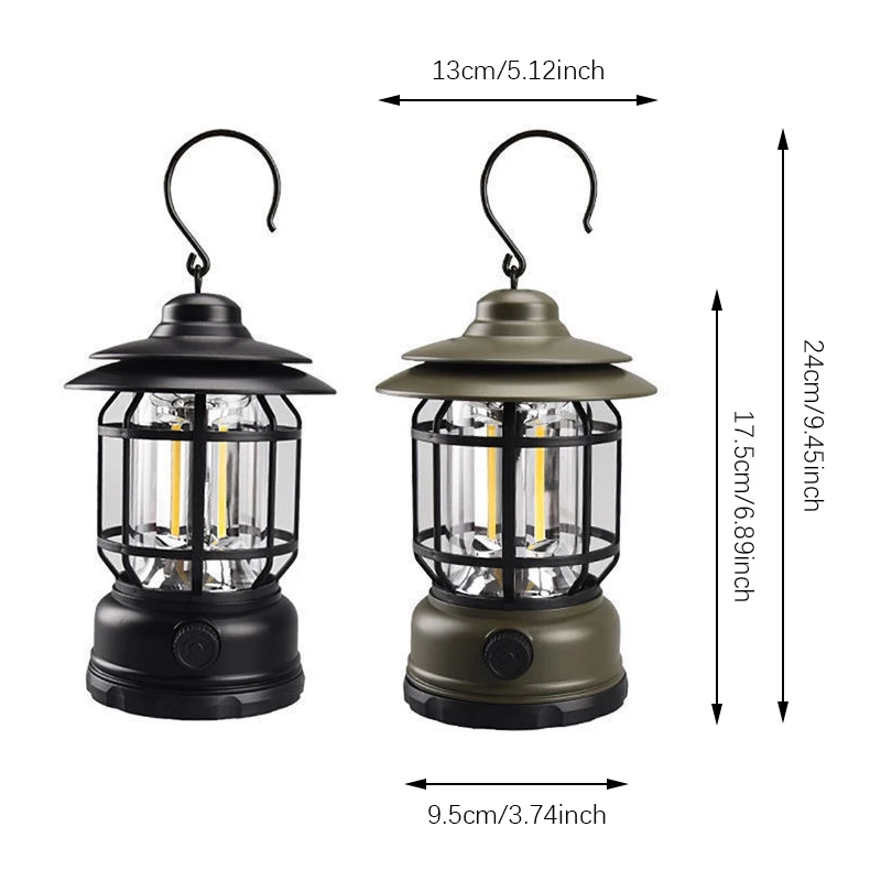 充電式キャンプ用ランタン 無段階調光 COB ポータブル 防 - Power Outage Light のレビューと価格