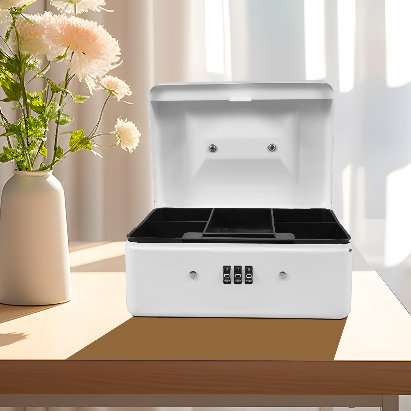 スチール製キャッシュボックス コンビネーションロック ポータ - Lockbox Key Secure のレビューと価格