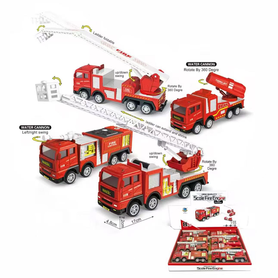 1pc-合金消防車 1:32 シミュレーション消防ダイキャス - Fire Escape Ladder のレビューと価格